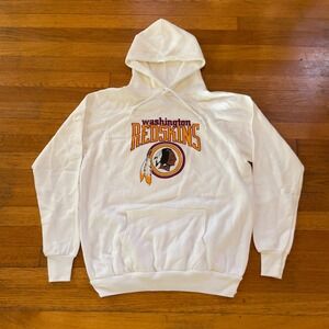 VTG 70s 80s DS NWT Washington Redskins Commanders Logo 7 NFL Hoodie White XL USA